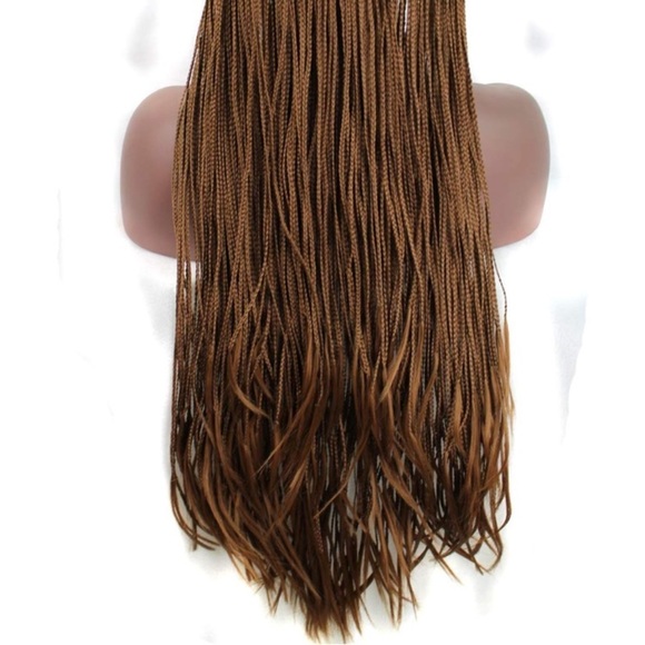 ?Miriam  26 ” Brown Braided LaceFront WIG *NWT*